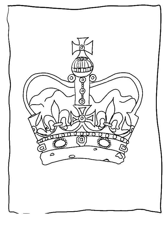 Опис: розмальовки  Королівська корона. Категорія: Королева. Теги:  Корона.