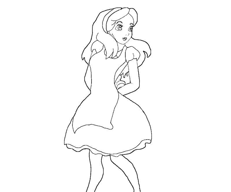 Coloring Snow white. Category The characters from fairy tales. Tags:  snow white, .