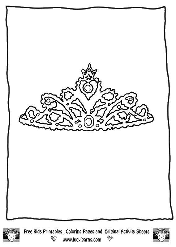 Coloring Tiara. Category The Queen. Tags:  TIA.