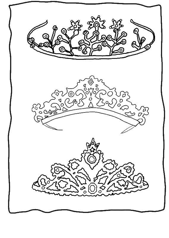 Coloring Tiara. Category Crown. Tags:  Crown.
