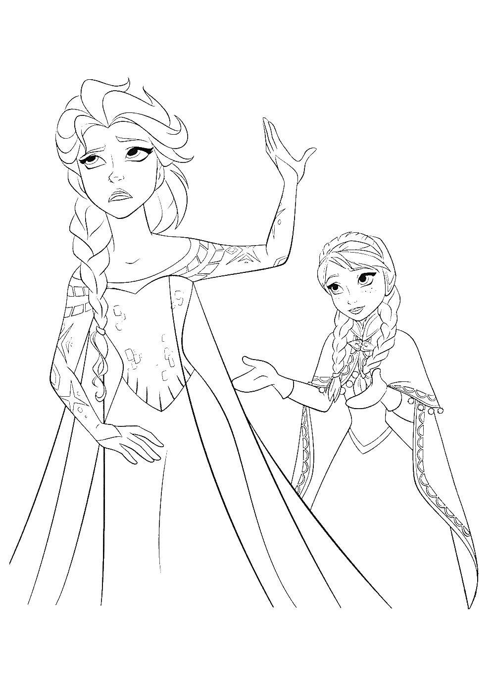 Coloring The Queen with Princess. Category The Queen. Tags:  Queen, Princess, family.