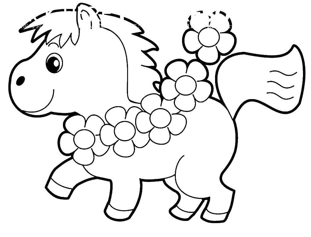 Coloring Horse. Category animals. Tags:  horse.