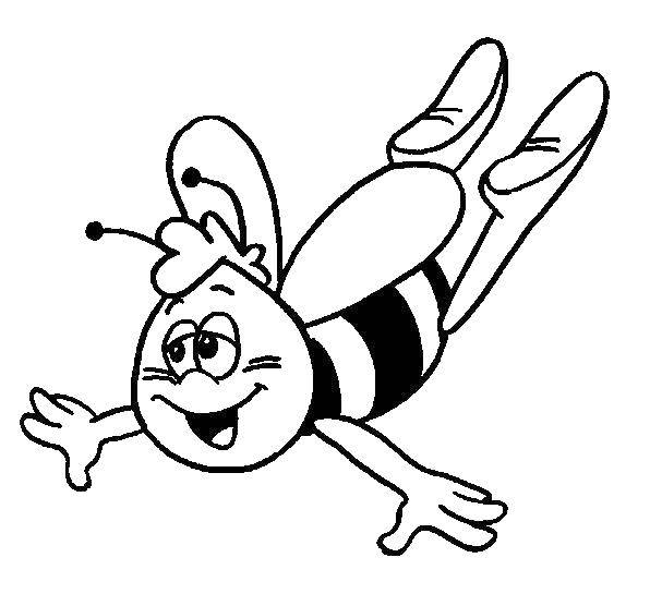 Coloring Bee. Category Insects. Tags:  insects, bee, bee.