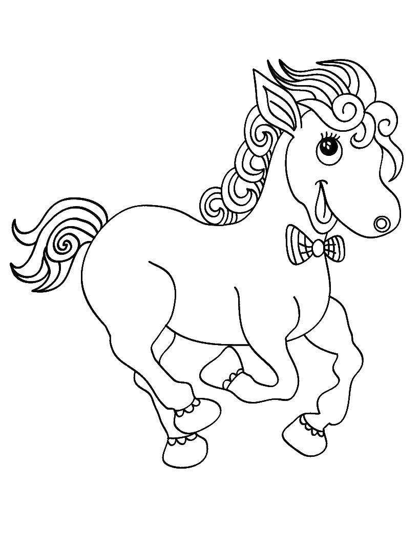 Coloring Horse. Category animals. Tags:  animals, horse, pony.