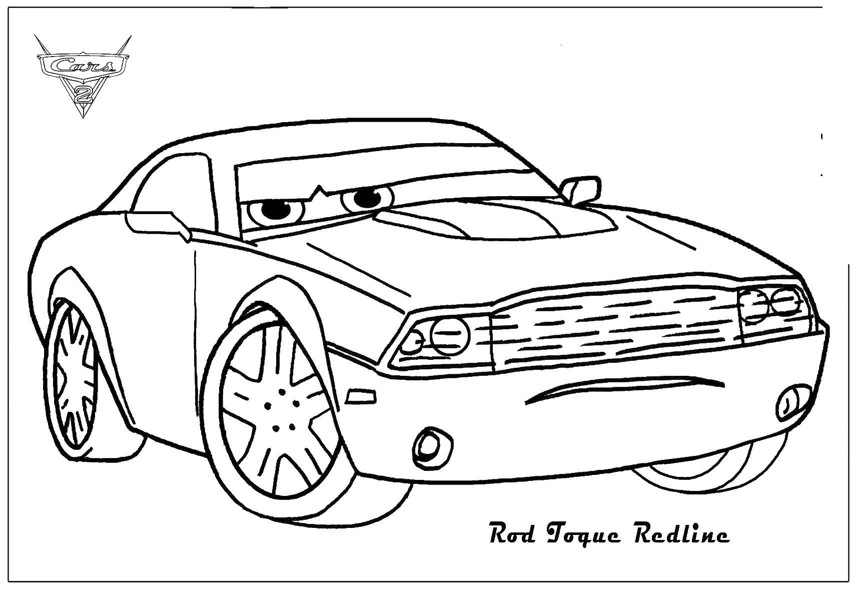 Coloring Rod Redline. Category Wheelbarrows. Tags:  Rod Redline, cars.