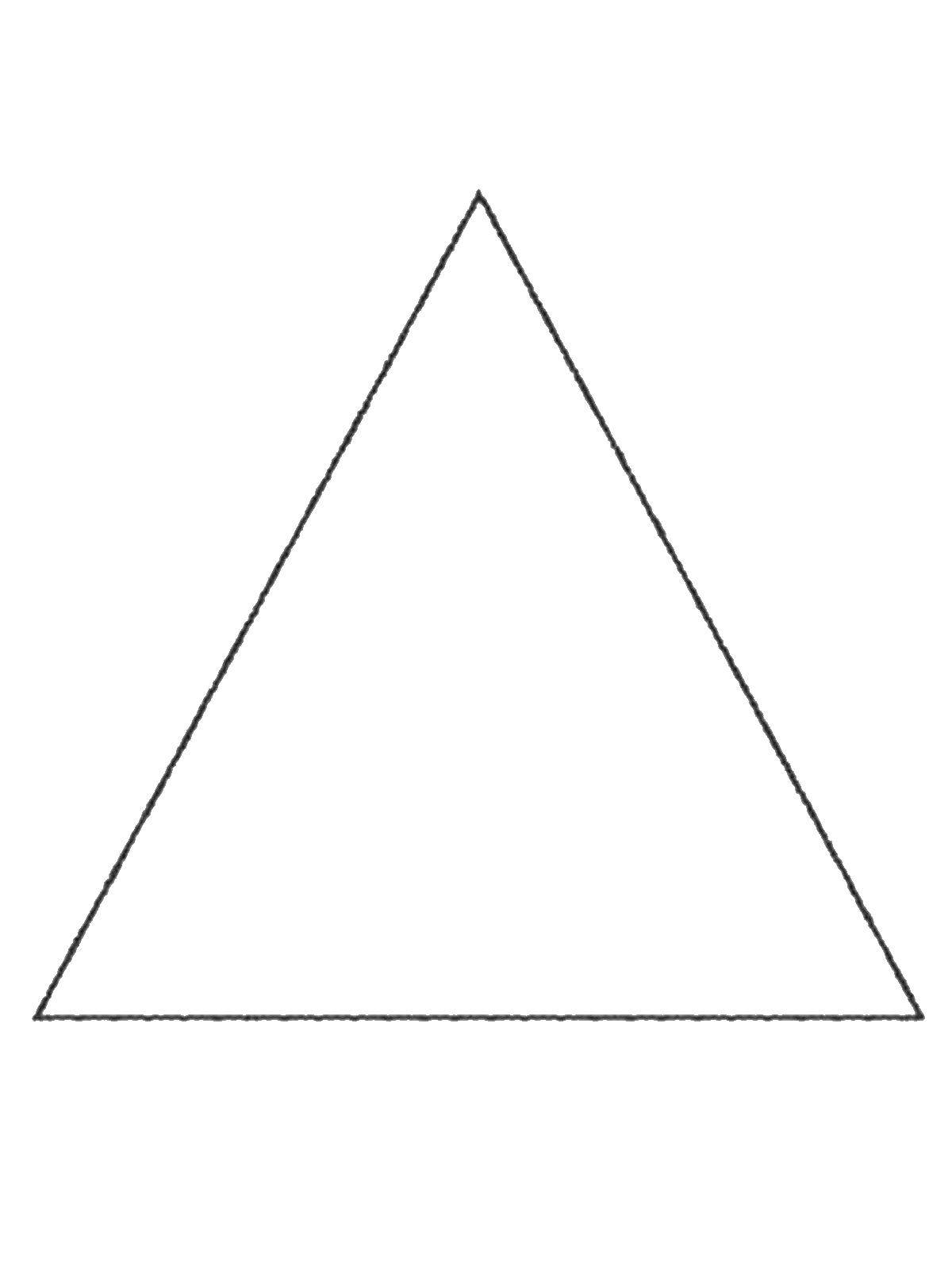 Треугольник раскраска для детей
