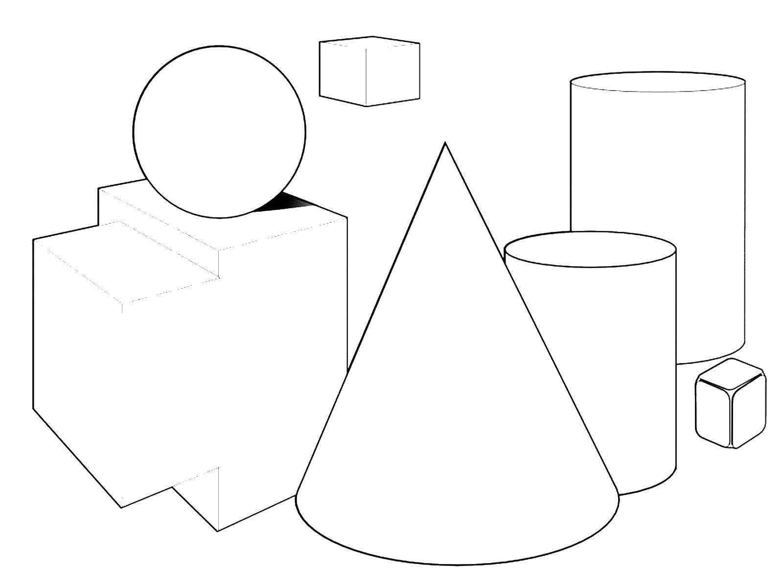 Coloring Figure. Category coloring of the figures. Tags:  shapes.