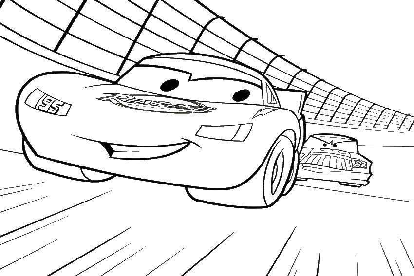 Coloring Cartoon cars . Category Machine . Tags:  cartoon, cars, cars.