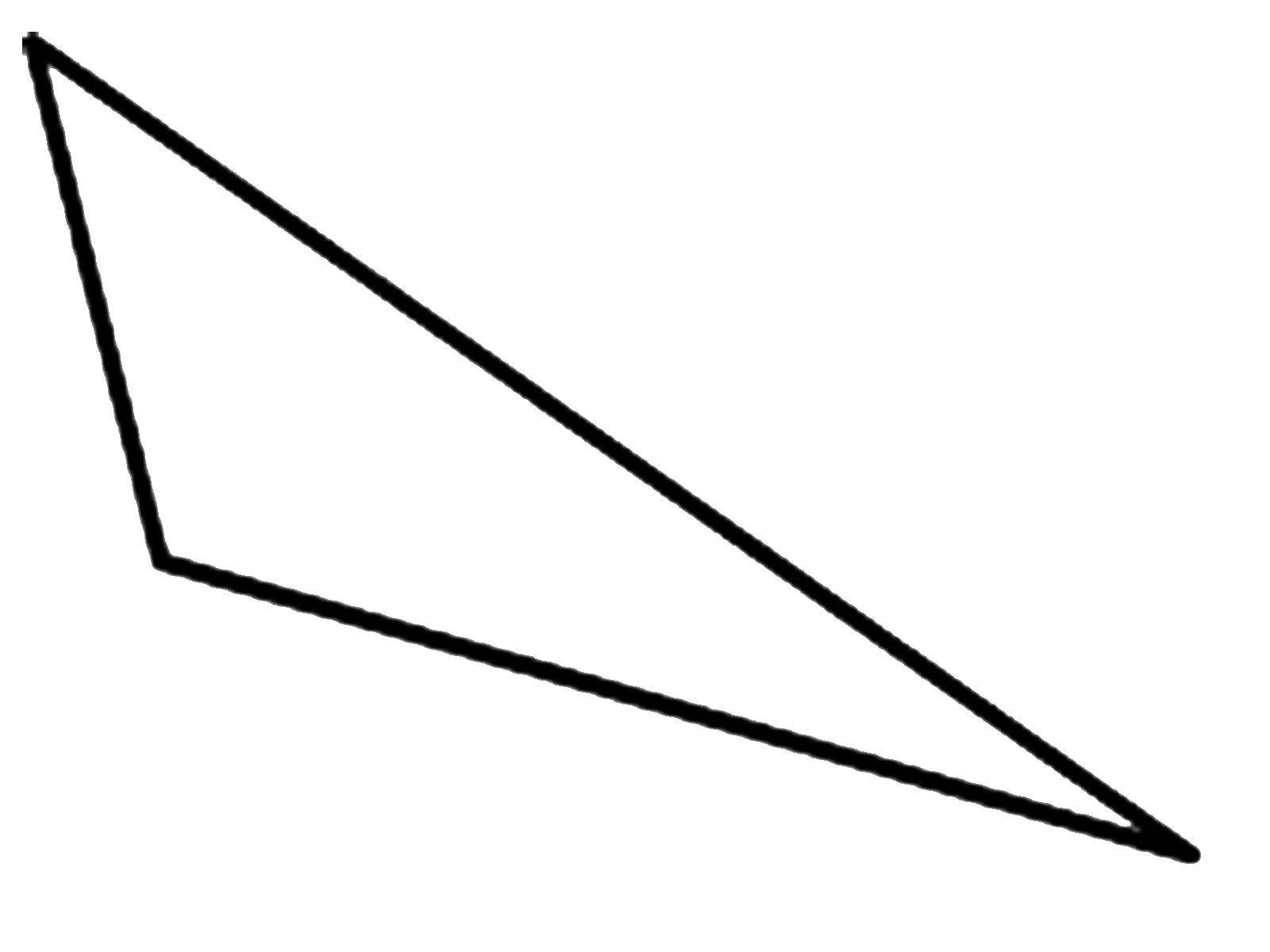 Название: Раскраска Треугольник. Категория: раскраски из фигур. Теги: Треугольник.