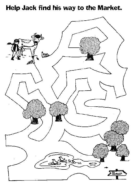 Coloring Cow is looking for a way. Category Mazes. Tags:  maze, cow.