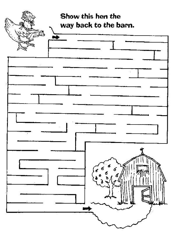 Coloring Chicken is looking for a hangar. Category Mazes. Tags:  maze, chicken.