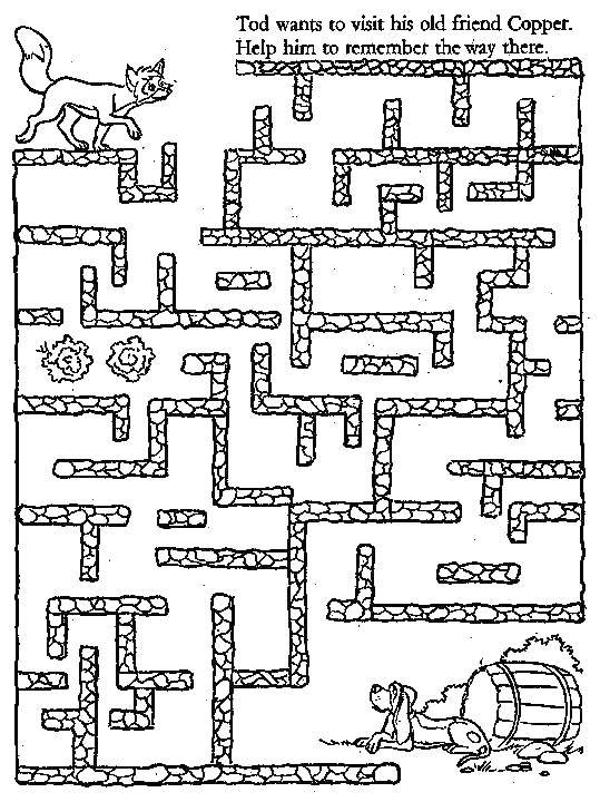 Coloring Maze. Category Mazes. Tags:  the labyrinth.