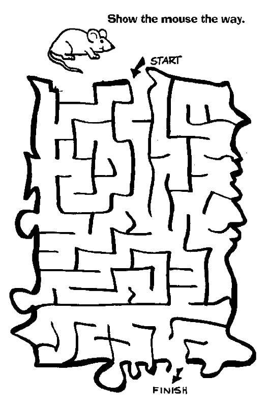 Coloring Maze. Category Mazes. Tags:  the labyrinth.