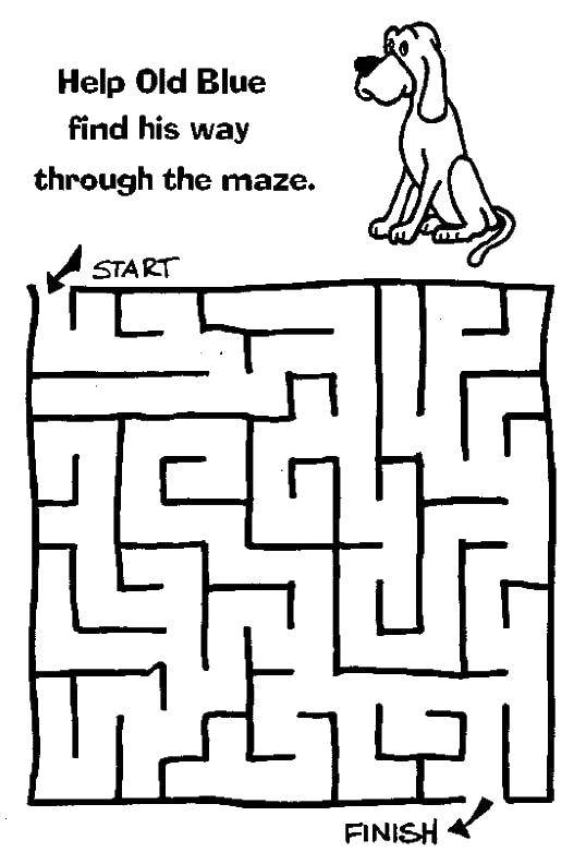Coloring Help old blue. Category Mazes. Tags:  Maze, logic.