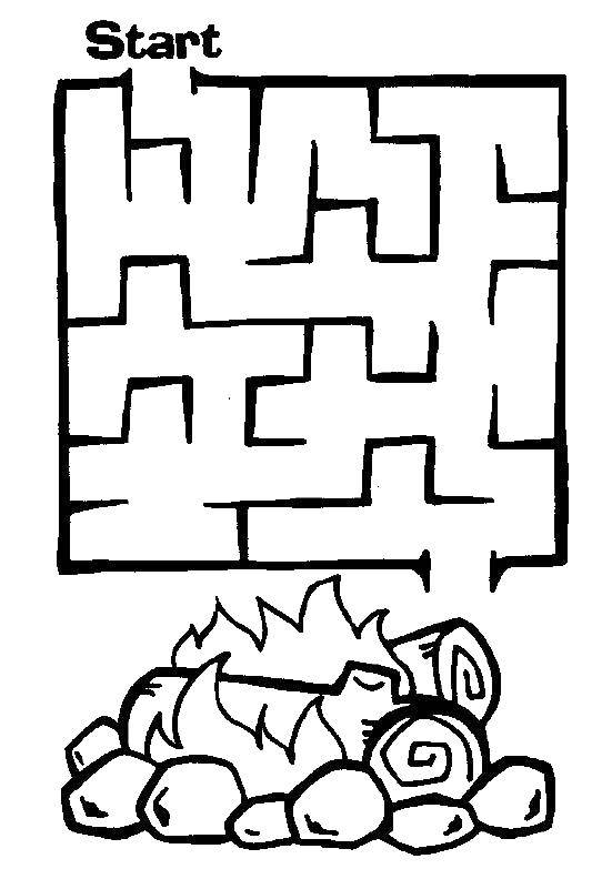 Coloring Get through the labyrinth. Category Mazes. Tags:  Maze, logic.