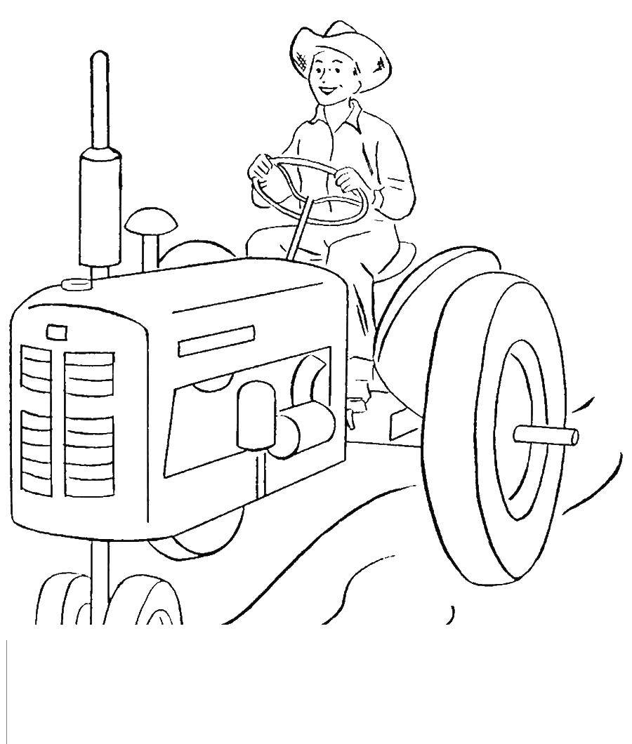 Coloring Tractor, tractor. Category tractor. Tags:  tractor, tractor.