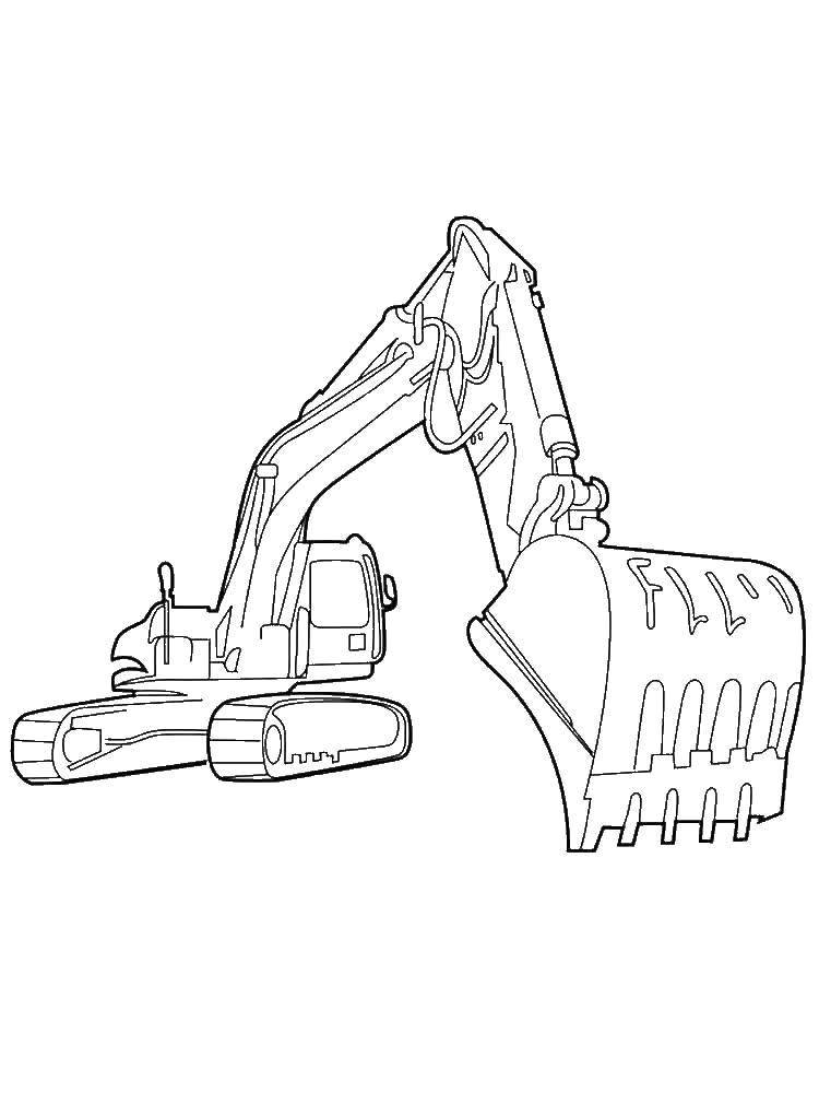 Coloring Loader. Category transportation. Tags:  Transportation, loader.