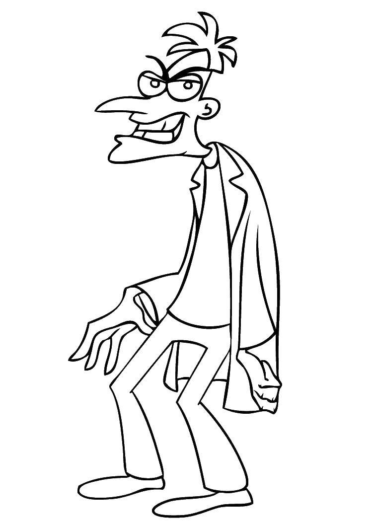 Coloring Heinz. Category Phineas and ferb. Tags:  hienz, Phineas, ferb.