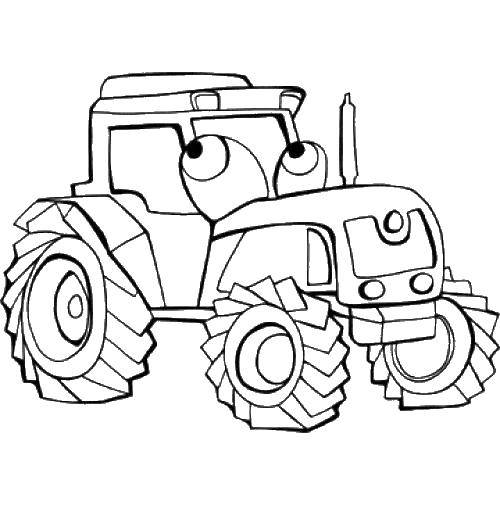 Раскраска УМка Синий Трактор Машины водная 315764