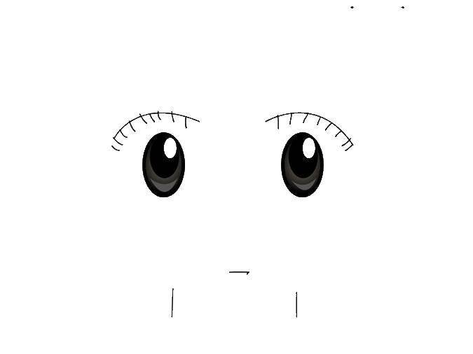 Coloring Draw anime face. Category anime face. Tags:  anime, draw, body.