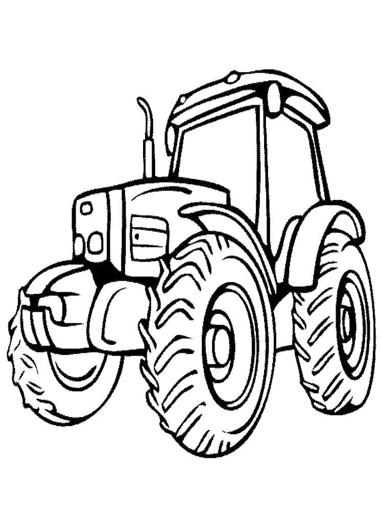 Coloring Tractor. Category tractor. Tags:  tractor.