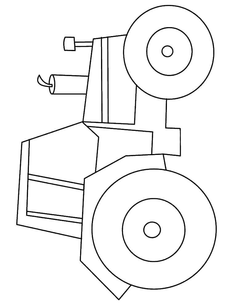 Coloring Tractor. Category tractor. Tags:  tractor.