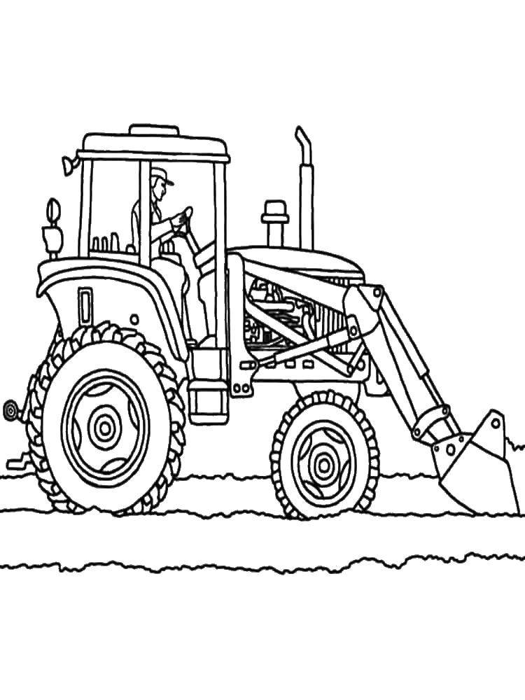 Coloring Tractor, tractor. Category tractor. Tags:  tractor, tractor.