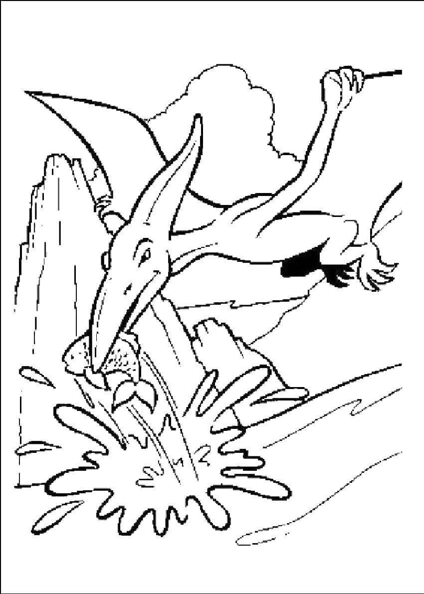 Coloring Pterosaur. Category dinosaur. Tags:  Dinosaur.