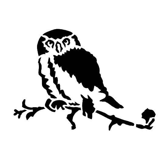 Coloring Owl. Category patterns, ornament stencils flowers. Tags:  owl.