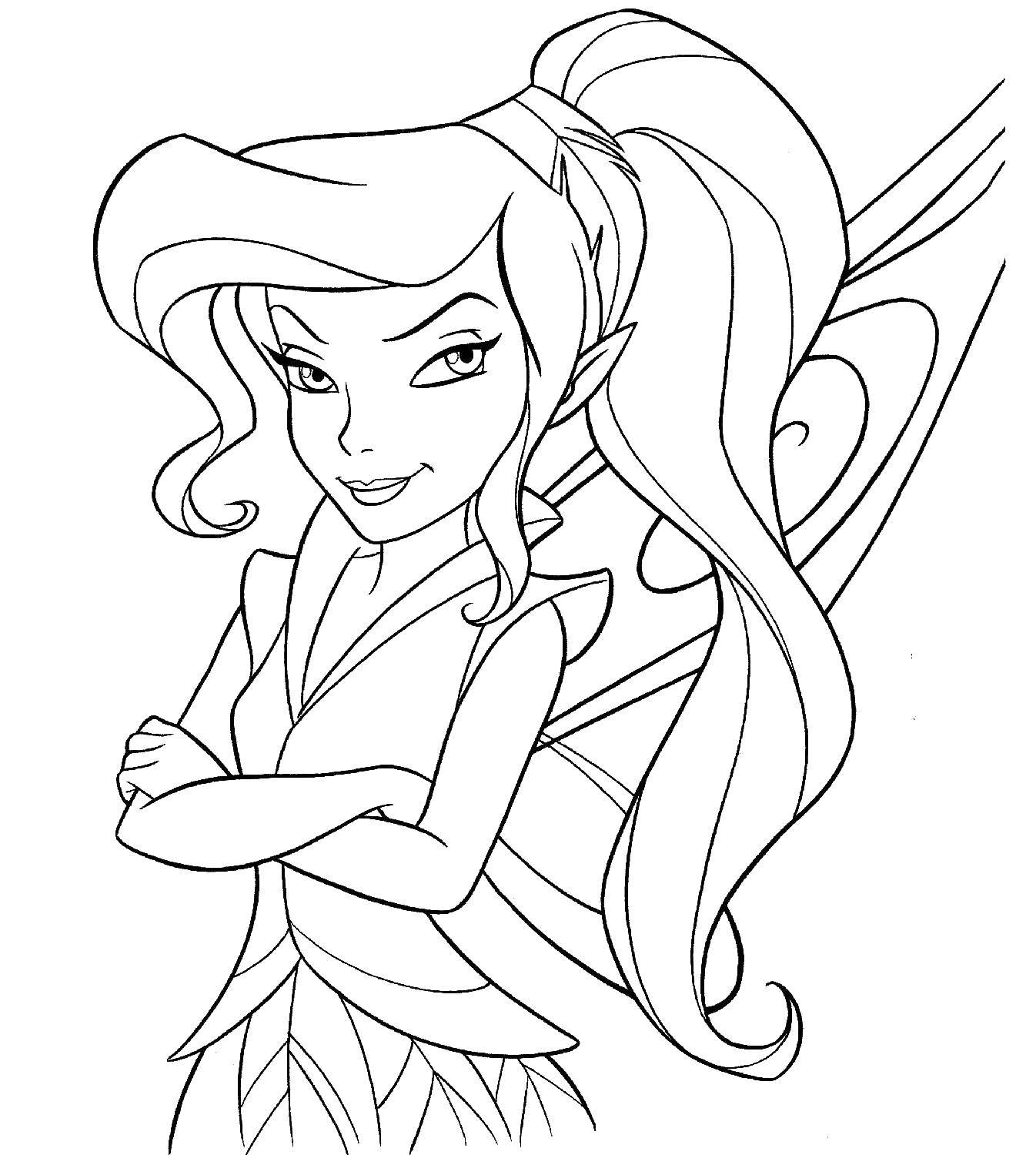 Coloring Vidia fairy. Category Ding , Ding Ding. Tags:  fairy, Tinker bell, vidia.