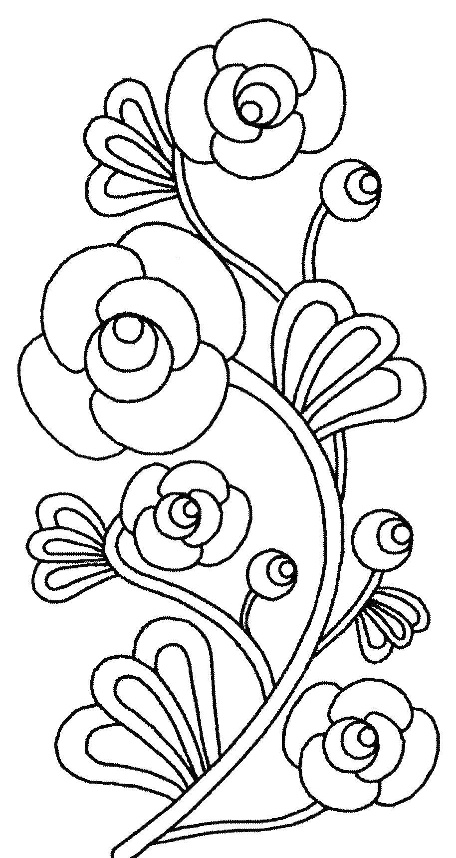 Название: Раскраска Цветы. Категория: узоры орнамент трафареты цветы. Теги: цветы, букет.