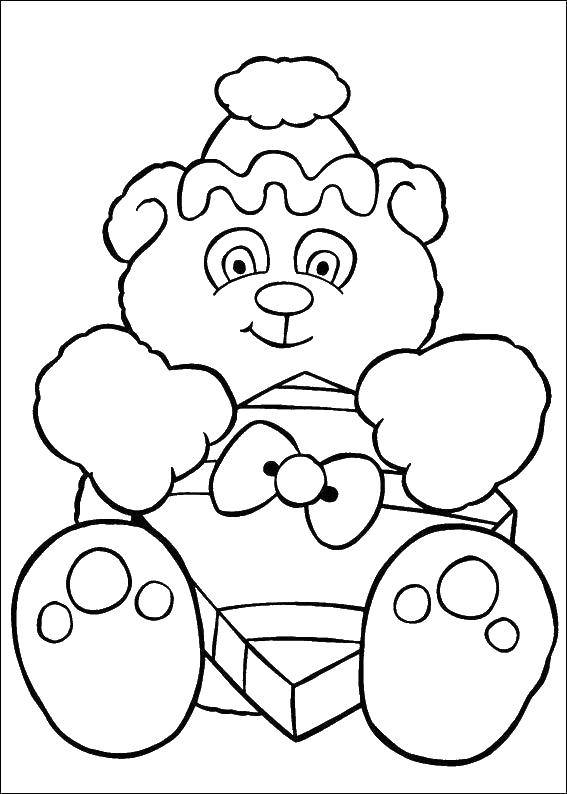 Coloring Bear. Category toys. Tags:  toys, bears, animals.