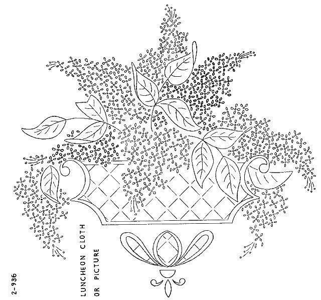 Coloring Flowers. Category patterns, ornament stencils flowers. Tags:  flowers, bouquet.