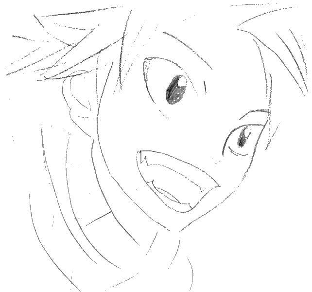 Название: Раскраска Рисуем аниме лицо. Категория: аниме хвост феи. Теги: аниме, рисуем, тело, лицо.