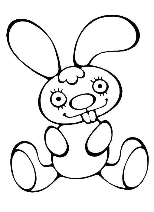 Coloring Bunny. Category little animals. Tags:  Bunny.