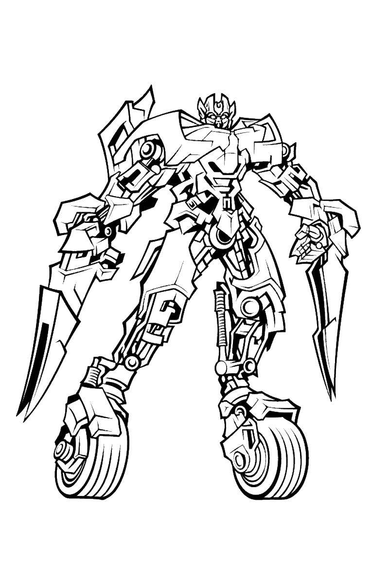 Coloring Autobot. Category transformers. Tags:  transformers, Autobot.