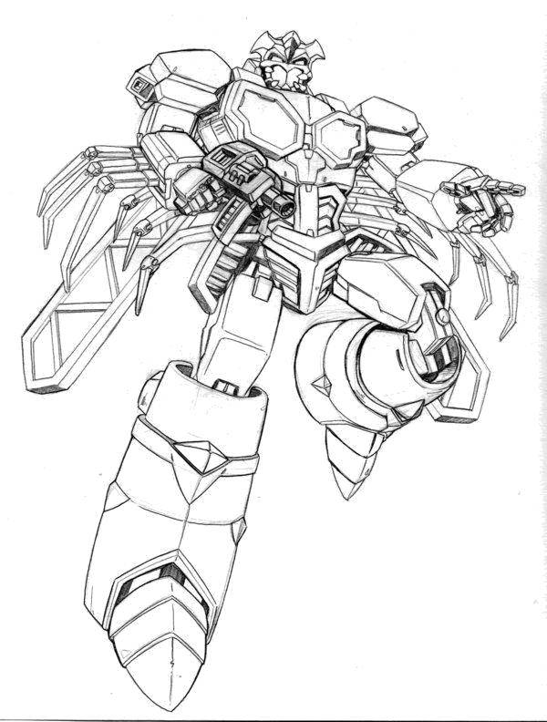 Coloring Large transformer. Category transformers. Tags:  cartoons, transformers, robots.