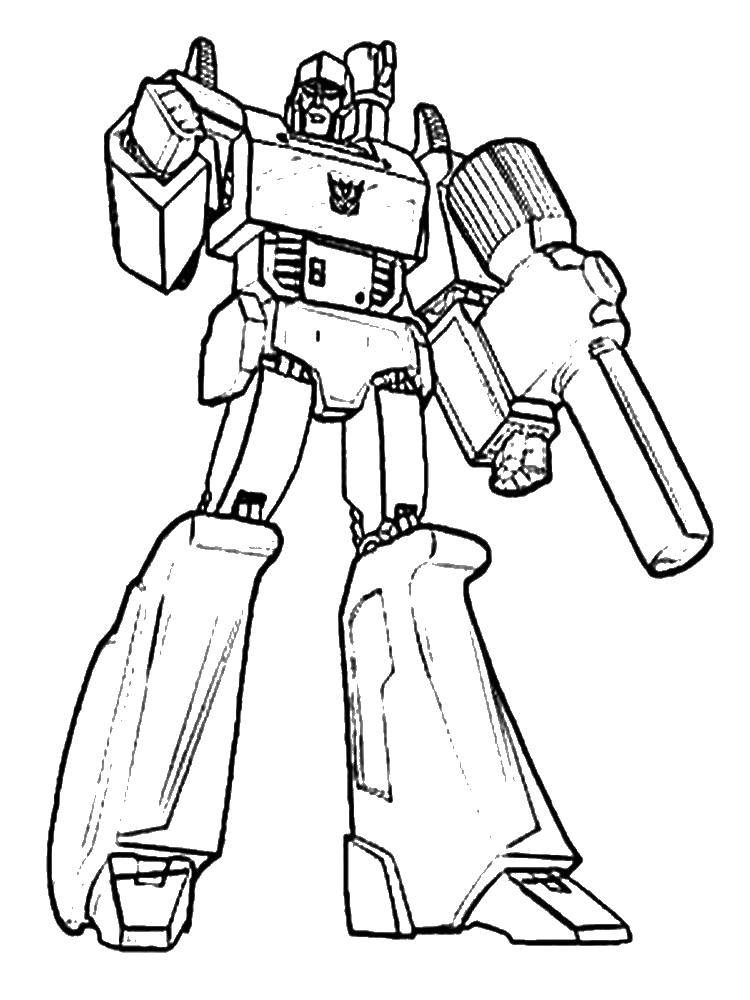 Coloring Transformer. Category transformers. Tags:  cartoons, transformers, robots.