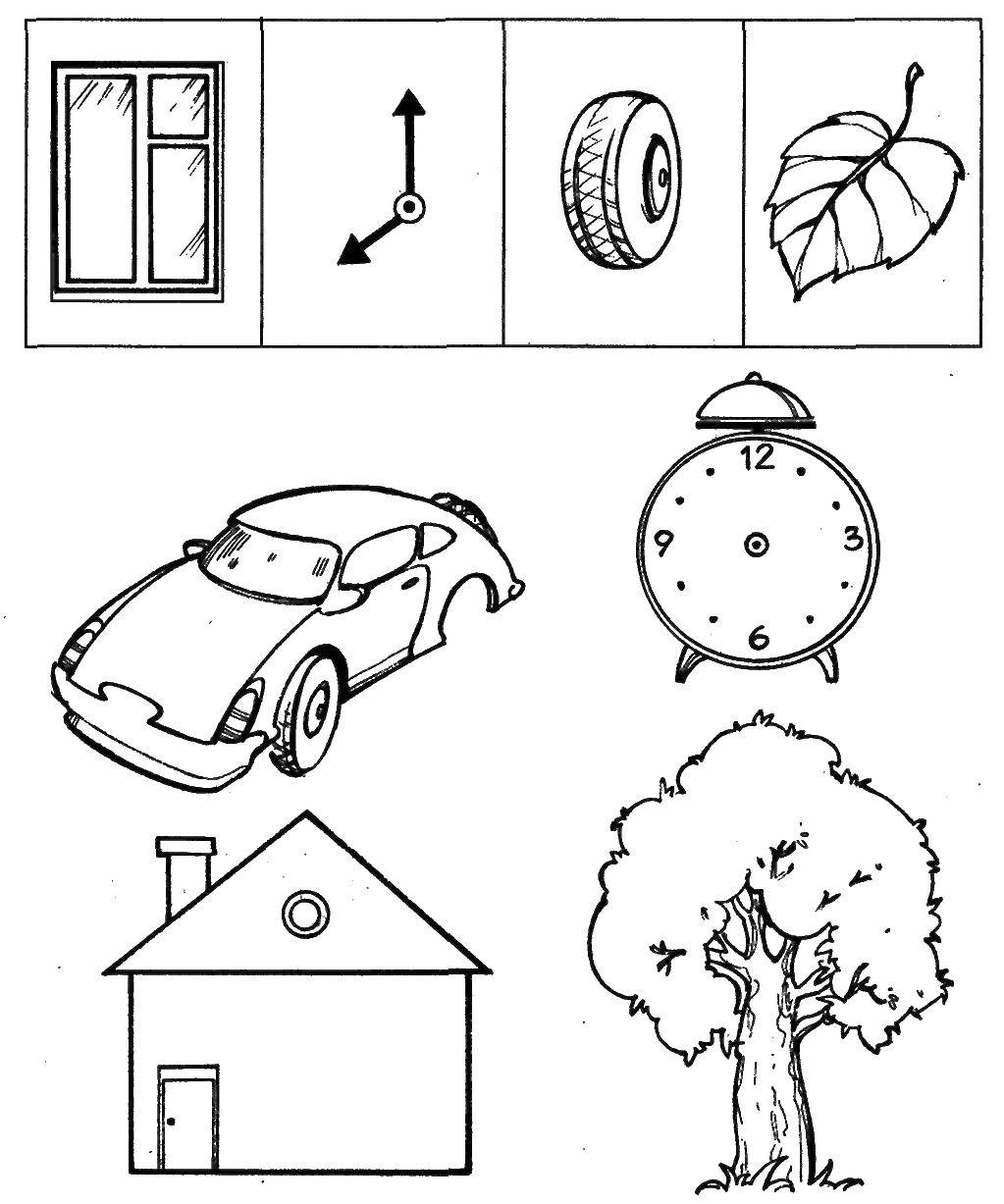 Coloring Where any items missing?. Category find items. Tags:  the items, found objects, image.