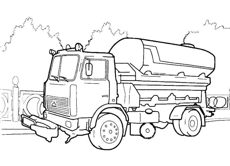 Coloring Utility vehicle. Category construction machinery. Tags:  Utility vehicle.