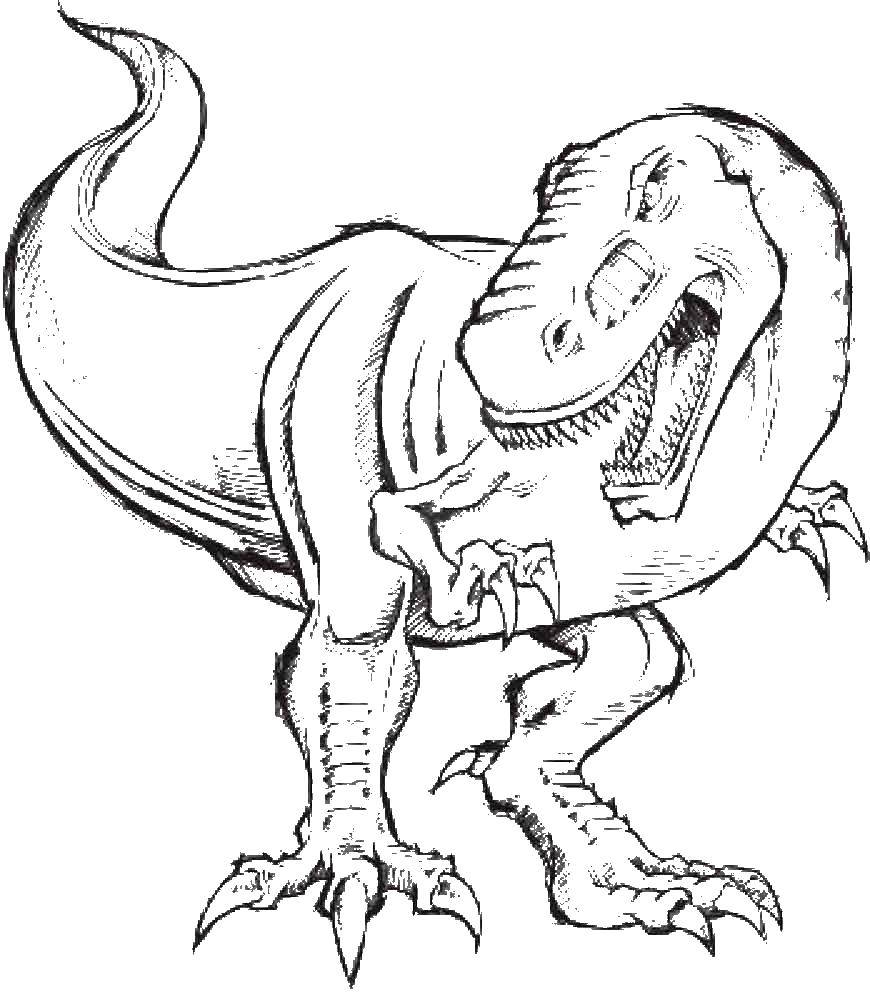 Раскраски Динозавры распечатать на А4