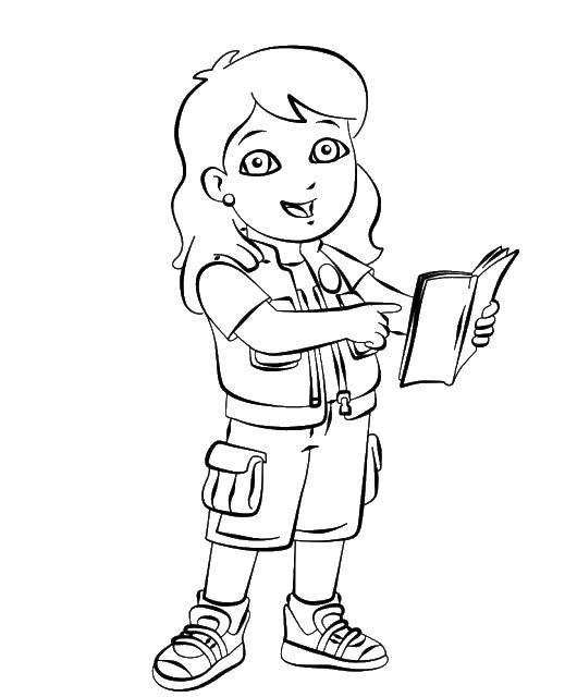 Coloring Girl. Category For girls. Tags:  girl scout girls.