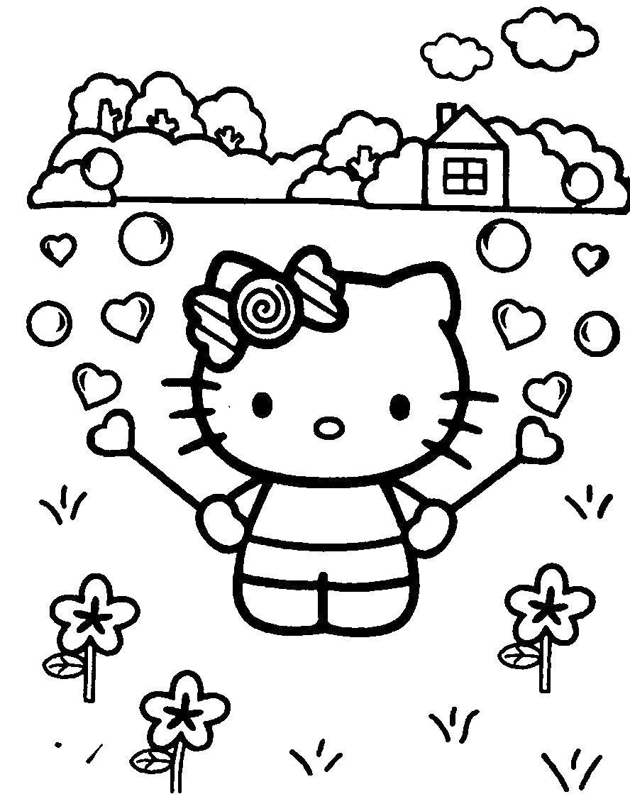 Coloring Kitty with candy. Category Kitty . Tags:  Kitty .