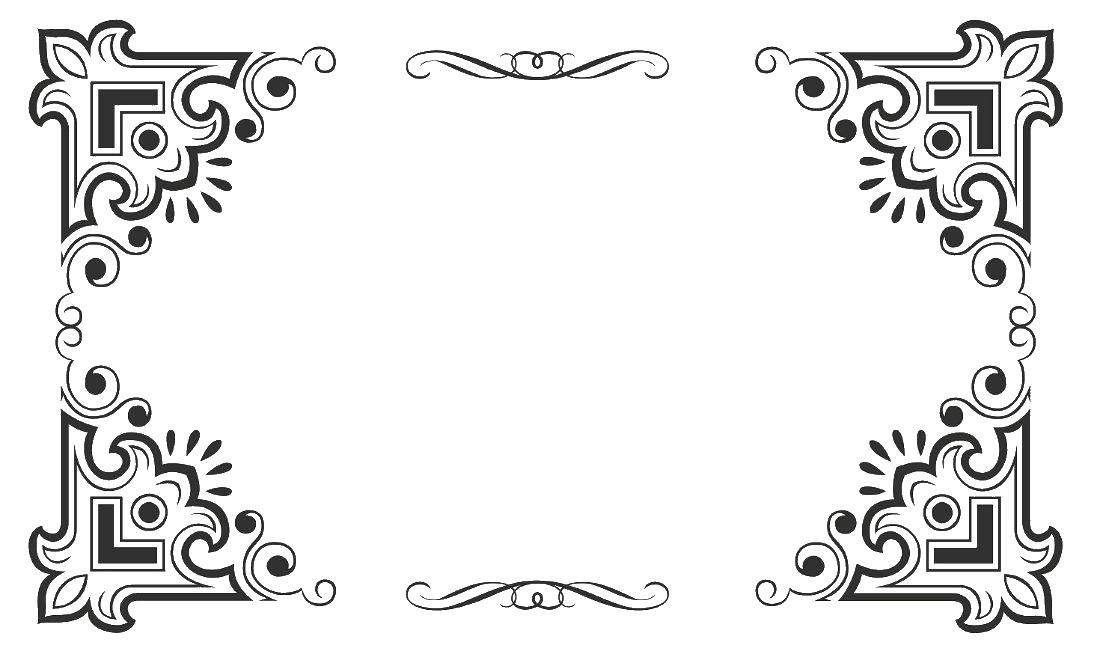 Coloring The simple frame pattern. Category vintage frame for text. Tags:  frame.