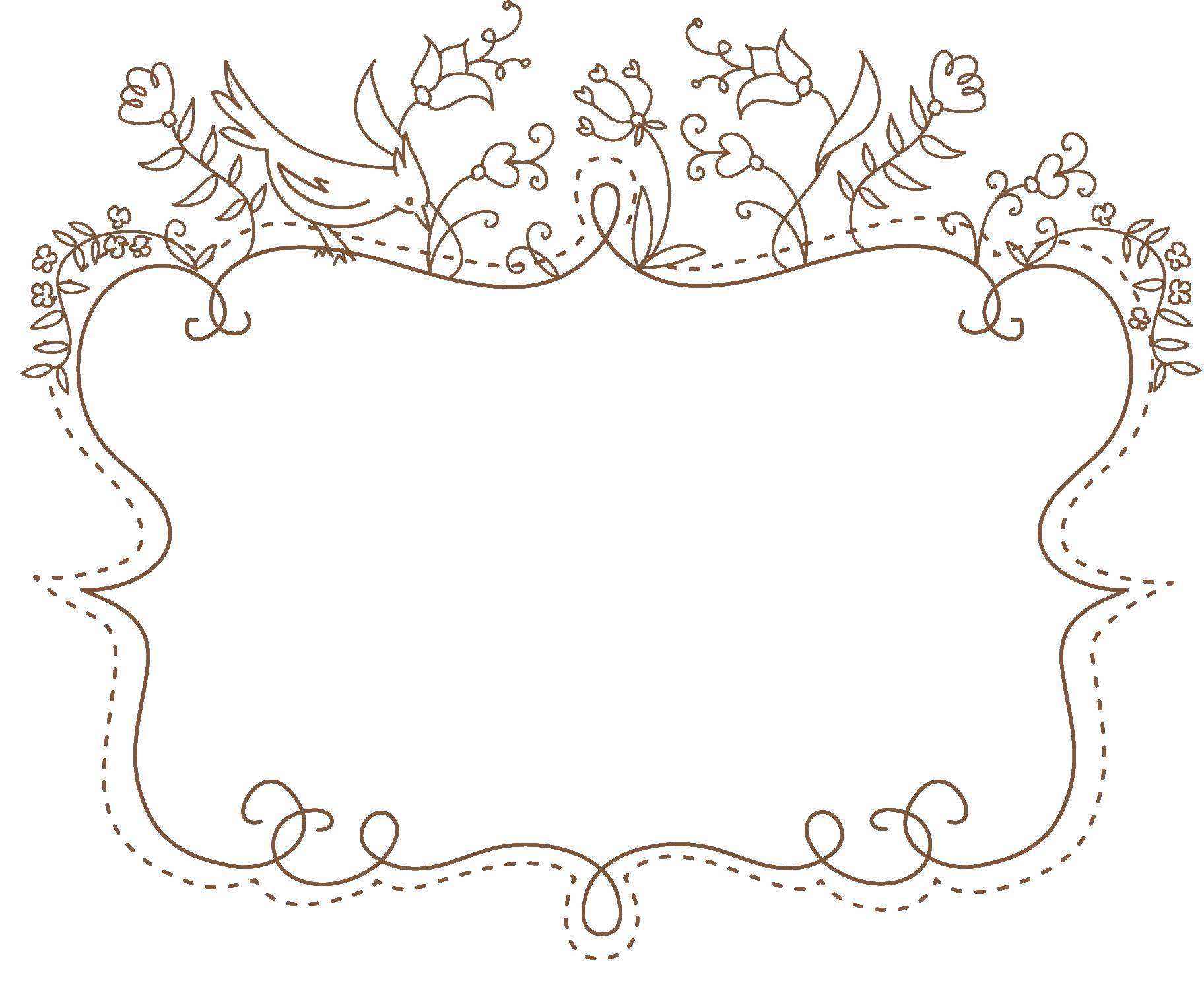 Coloring Beautiful frame with curls. Category frame for text. Tags:  frame.