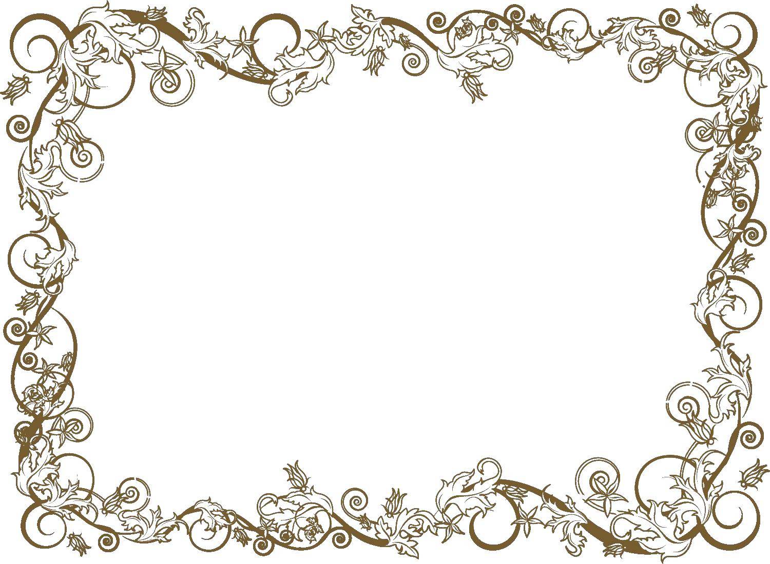 Coloring Frame of leaves and stems of the beautiful. Category frame for text. Tags:  frame.