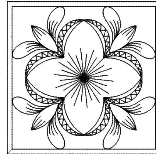 Coloring Flowers. Category vintage frame for text. Tags:  flowers, frames.