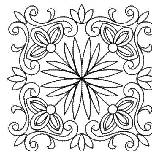 Coloring Patterns for decoration. Category vintage frame for text. Tags:  design.