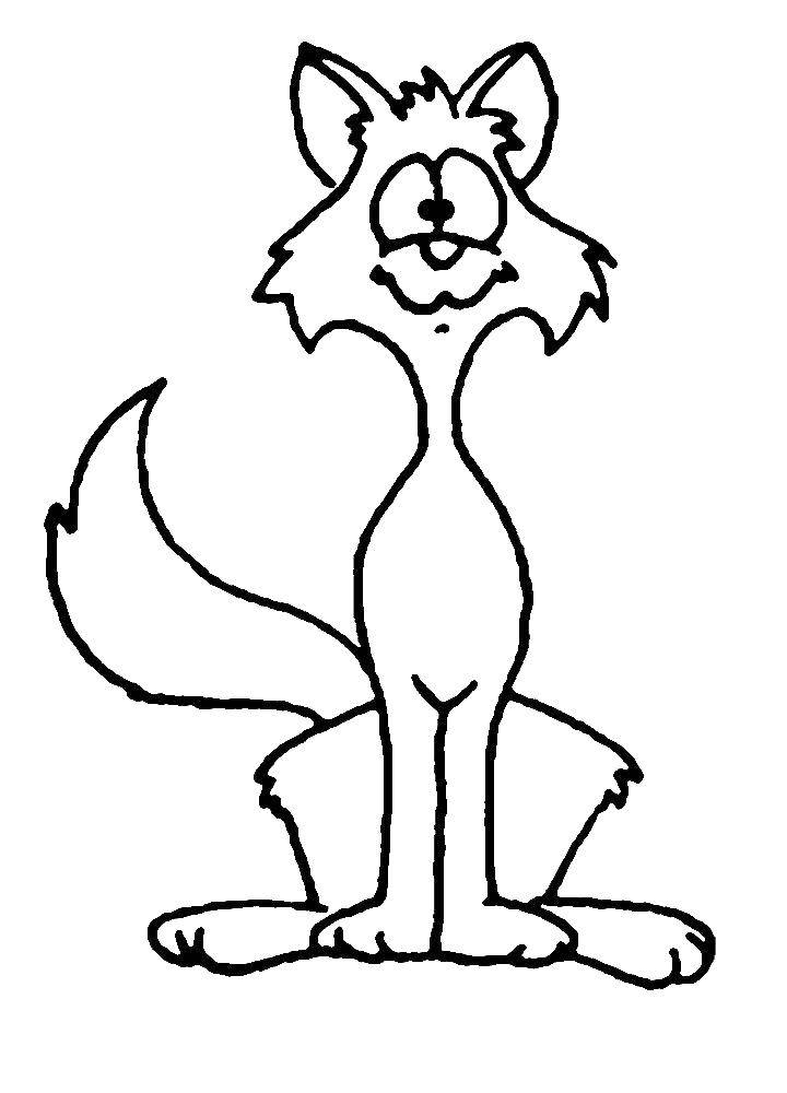 Название: Раскраска Худой кот. Категория: котята и щенки. Теги: кот.