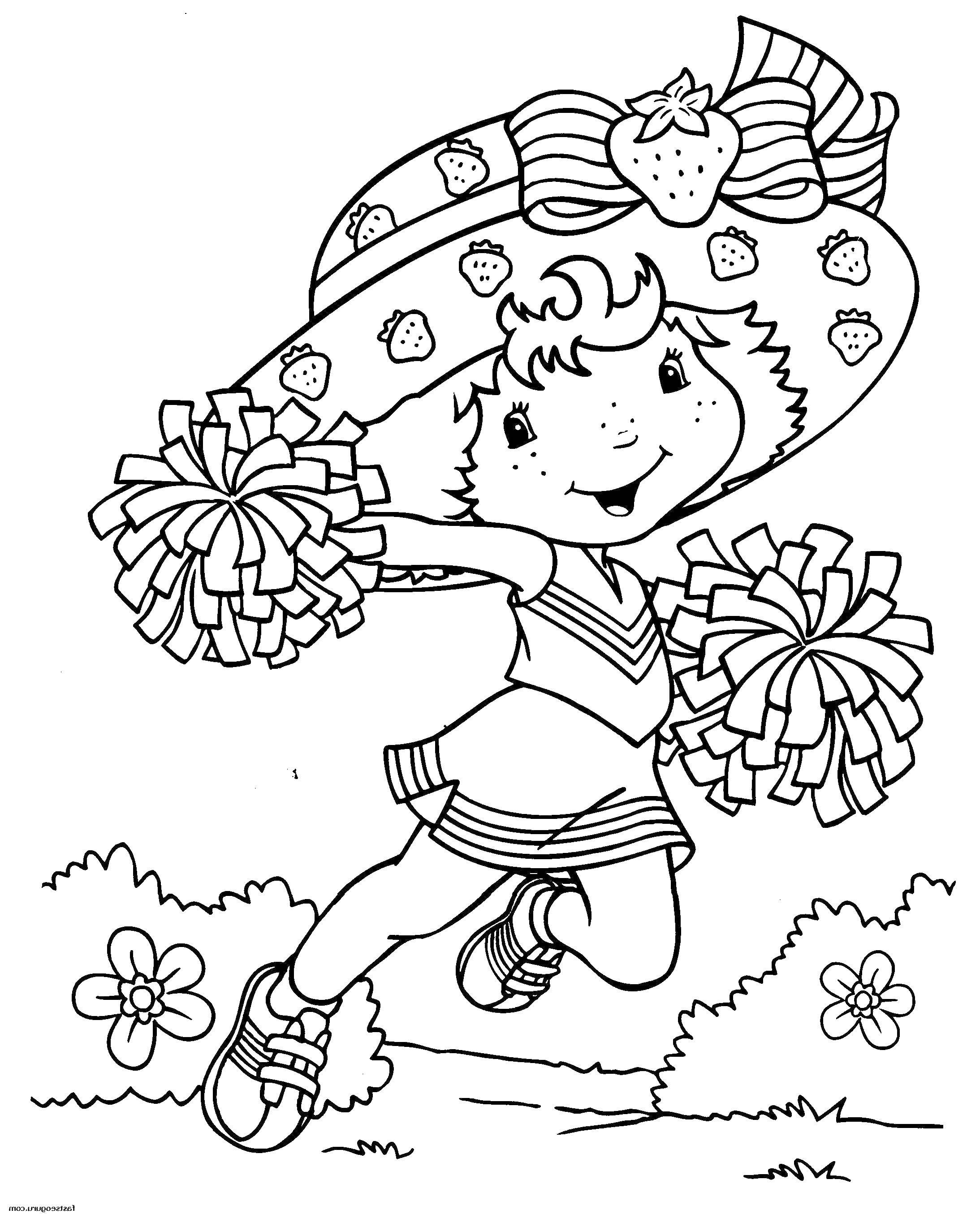 Coloring strawberry cheerleader. Category People. Tags:  strawberry.